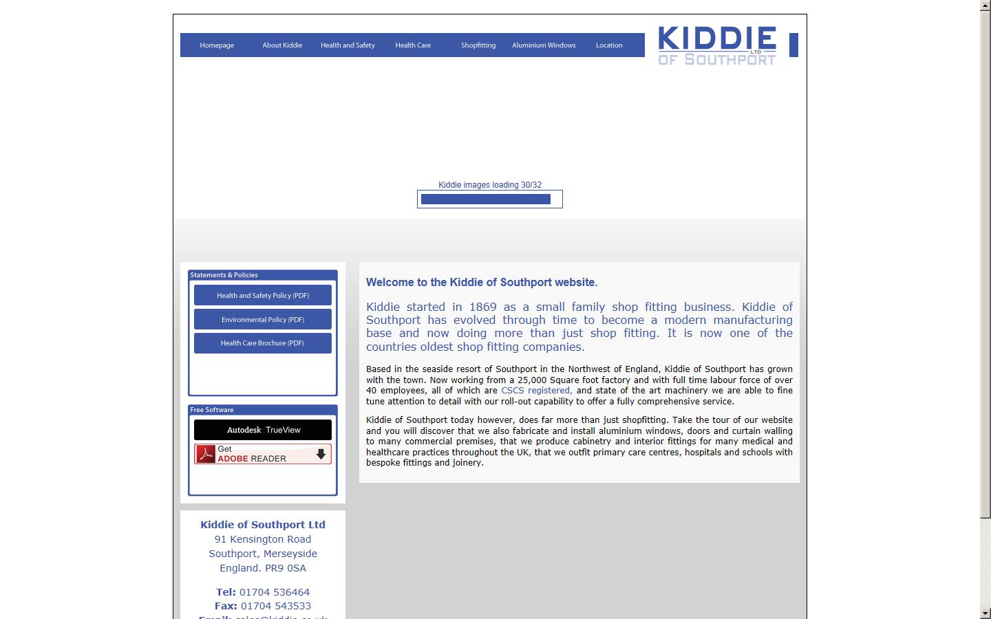 Kiddie of Southport Ltd Website