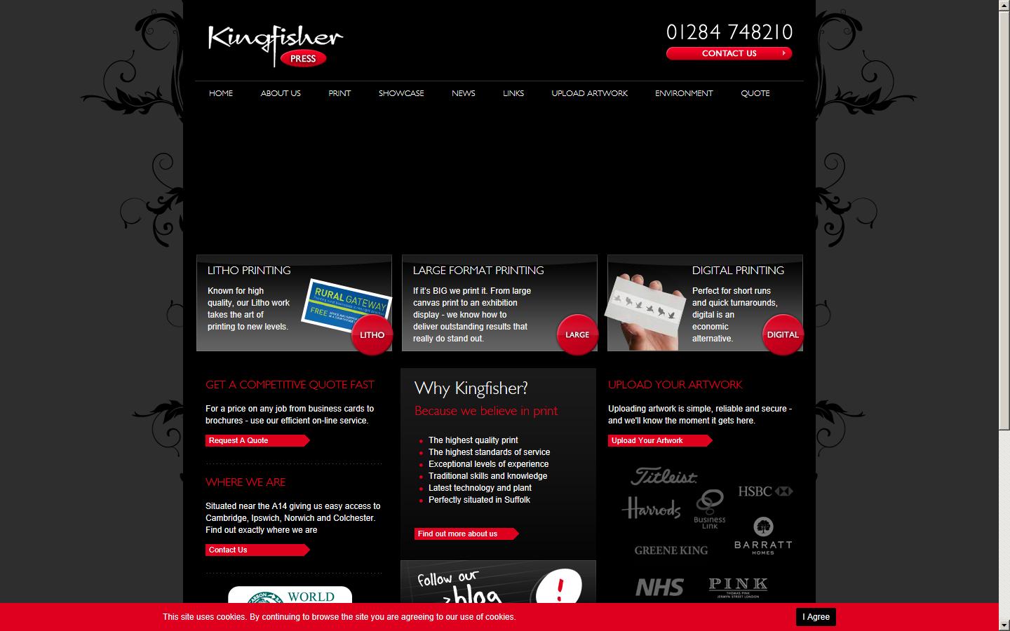 Kingfisher Press Ltd Website