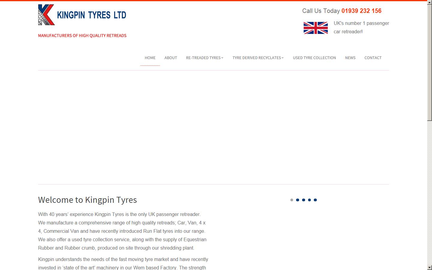 Kingpin Tyres Ltd Website