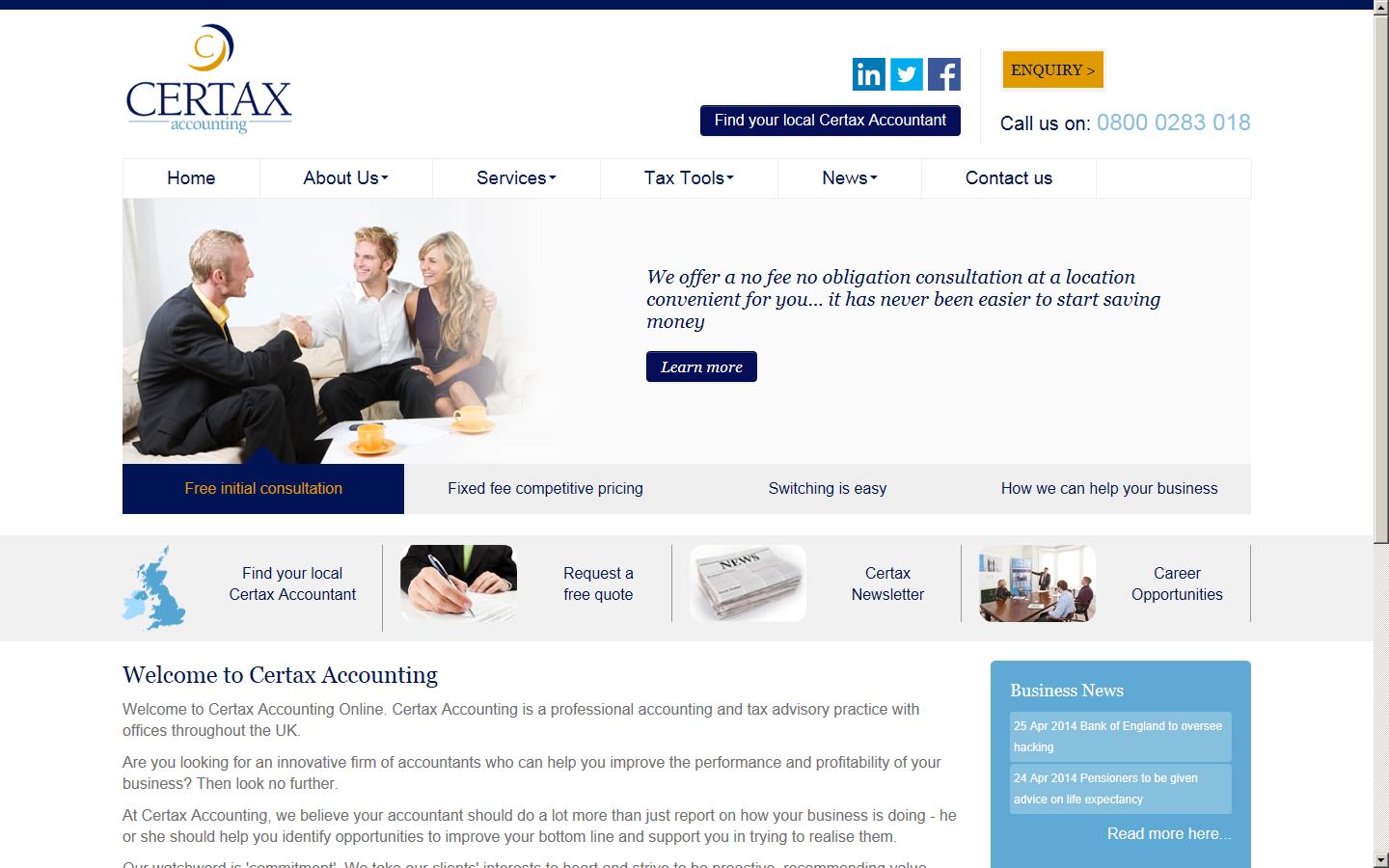 Certax Accounting Website