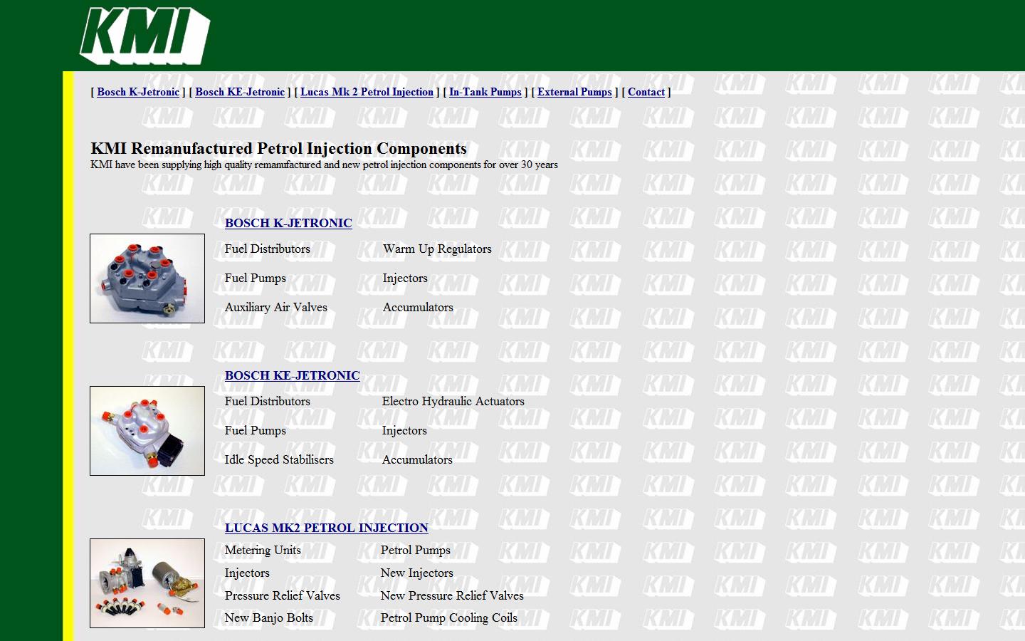 KMI Petrol Injection Website