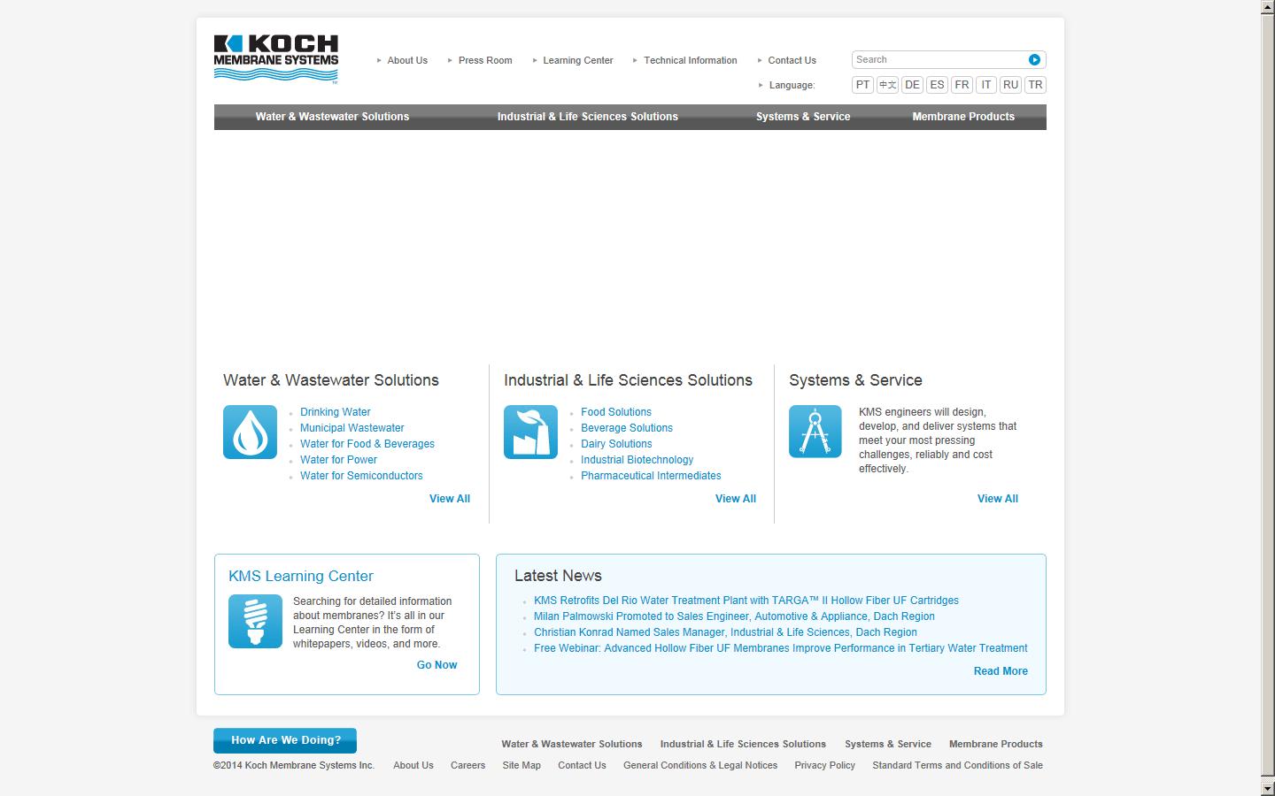 Koch Membrane Systems Website