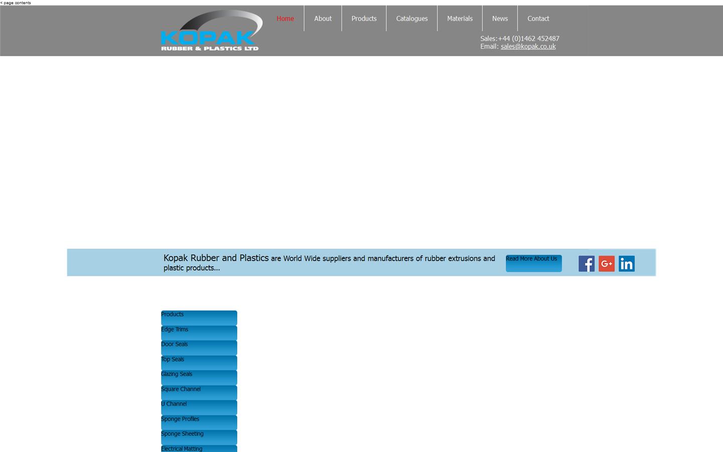 Kopak Rubber & Plastics Ltd Website