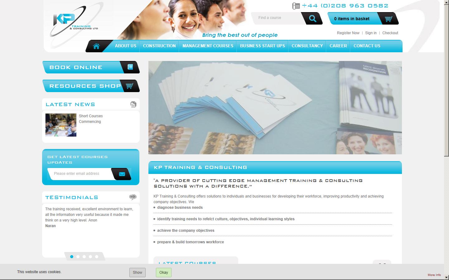 KP Training & Consulting Ltd Website