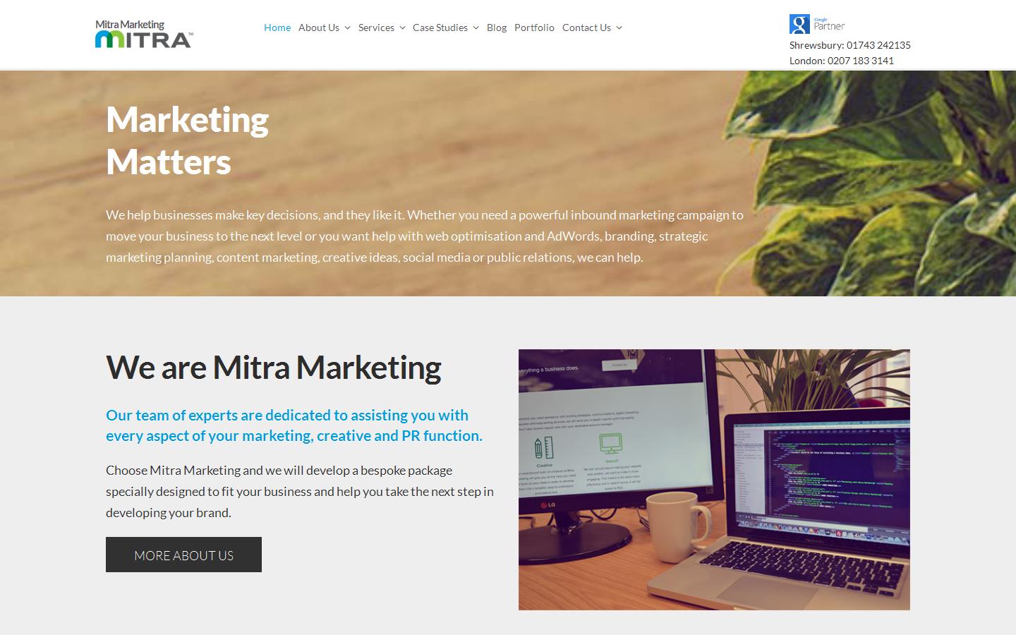 Mitra Marketing Website