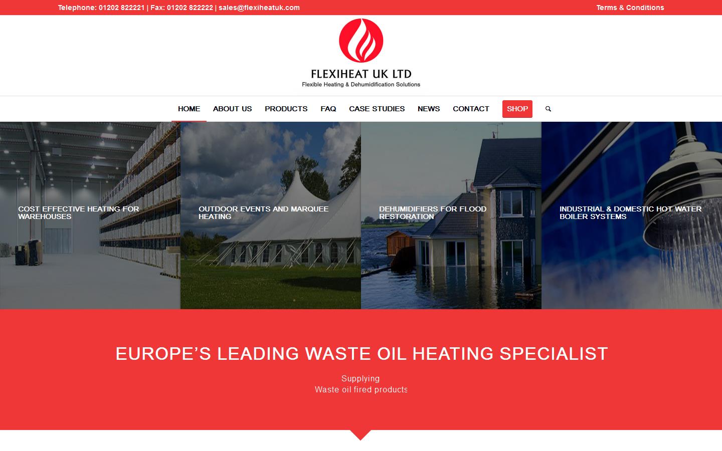 Flexiheat UK Ltd Website