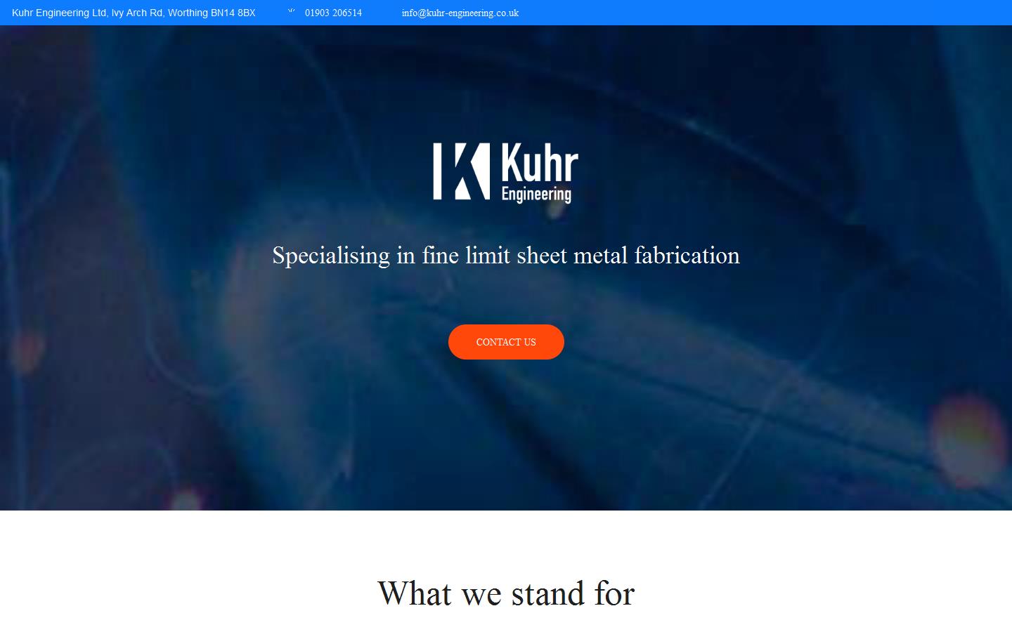 Kuhr Engineering Ltd Website