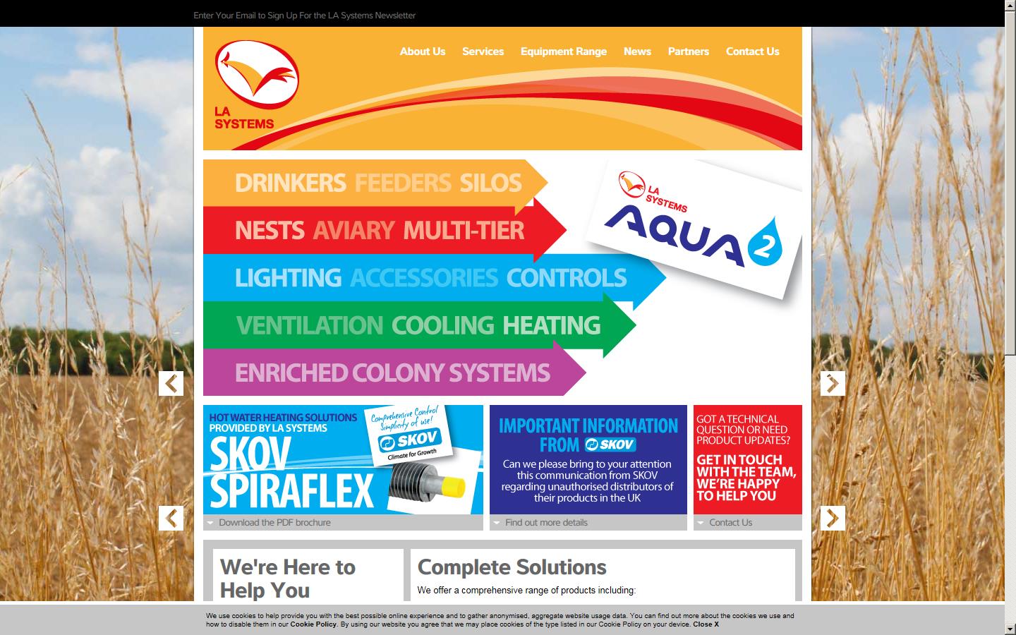 LA Systems Limited Website