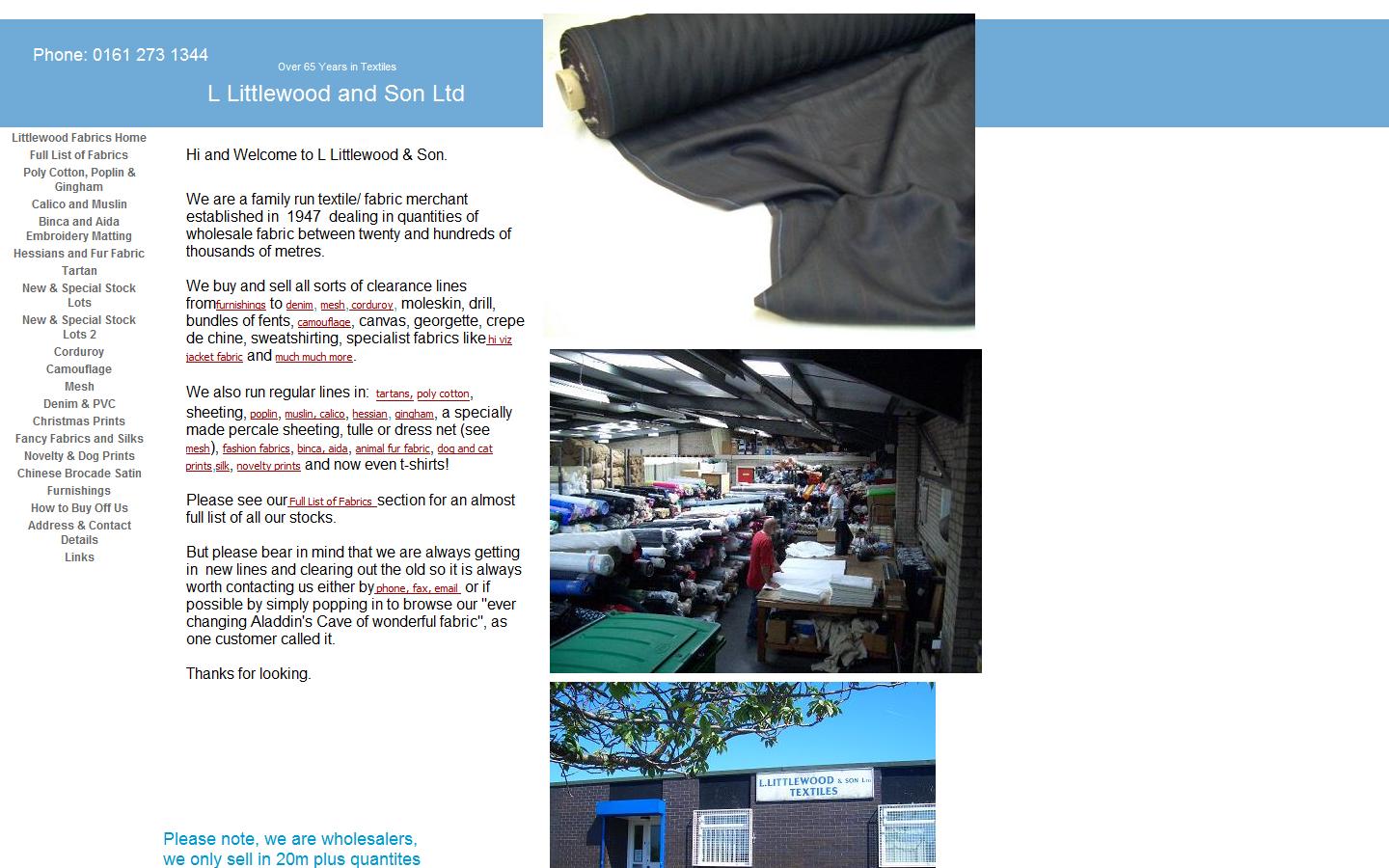 L Littlewood & Son Ltd Website