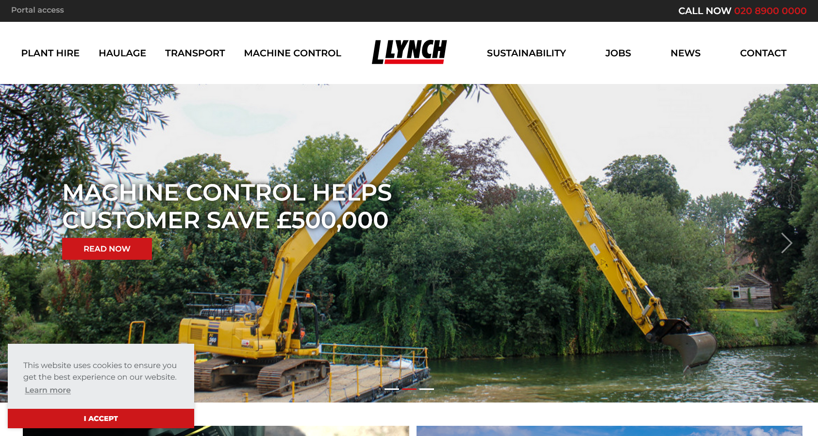 L Lynch Plant Hire & Haulage Ltd Website