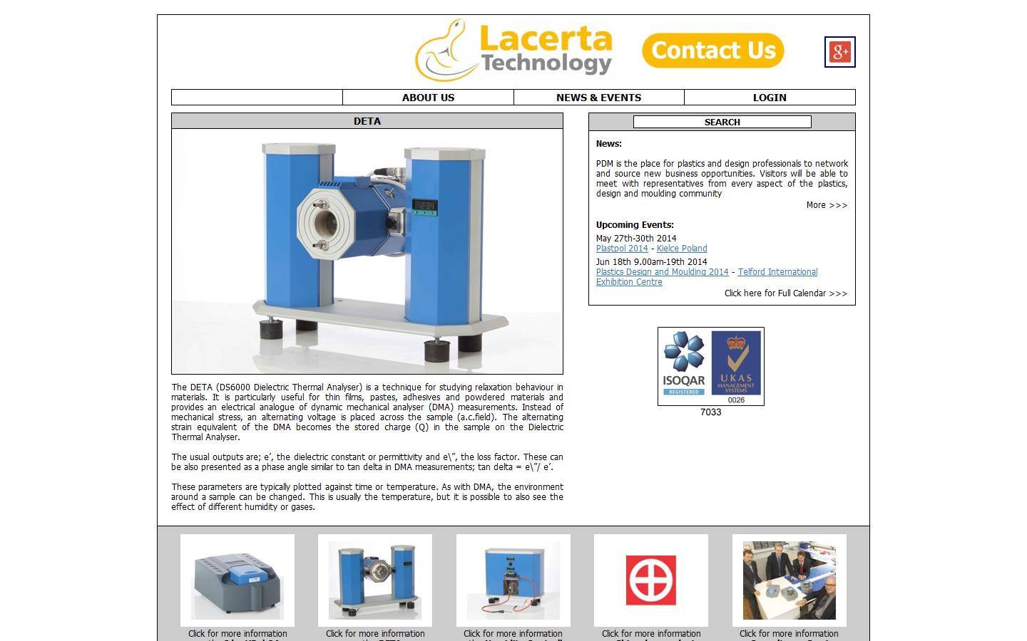 Lacerta Technology Ltd Website