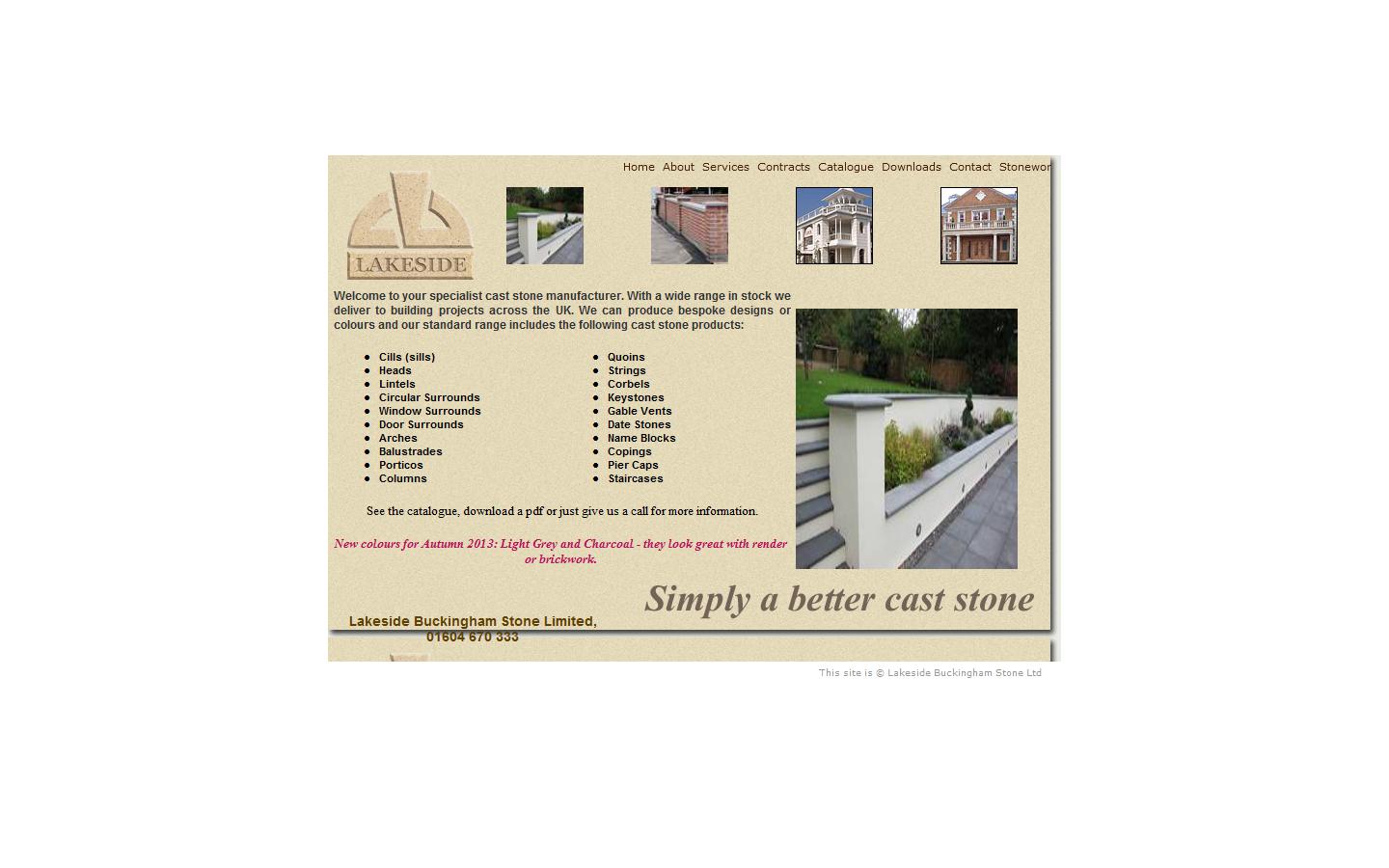 Lakeside Buckingham Stone Ltd Website
