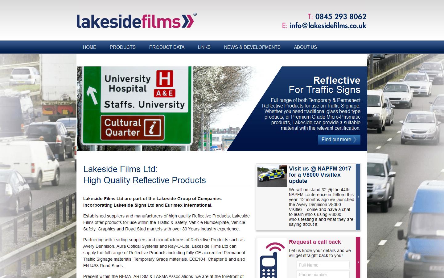 Lakeside Films Ltd Website