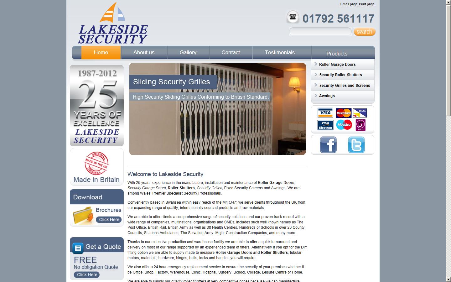 Lakeside Security Website