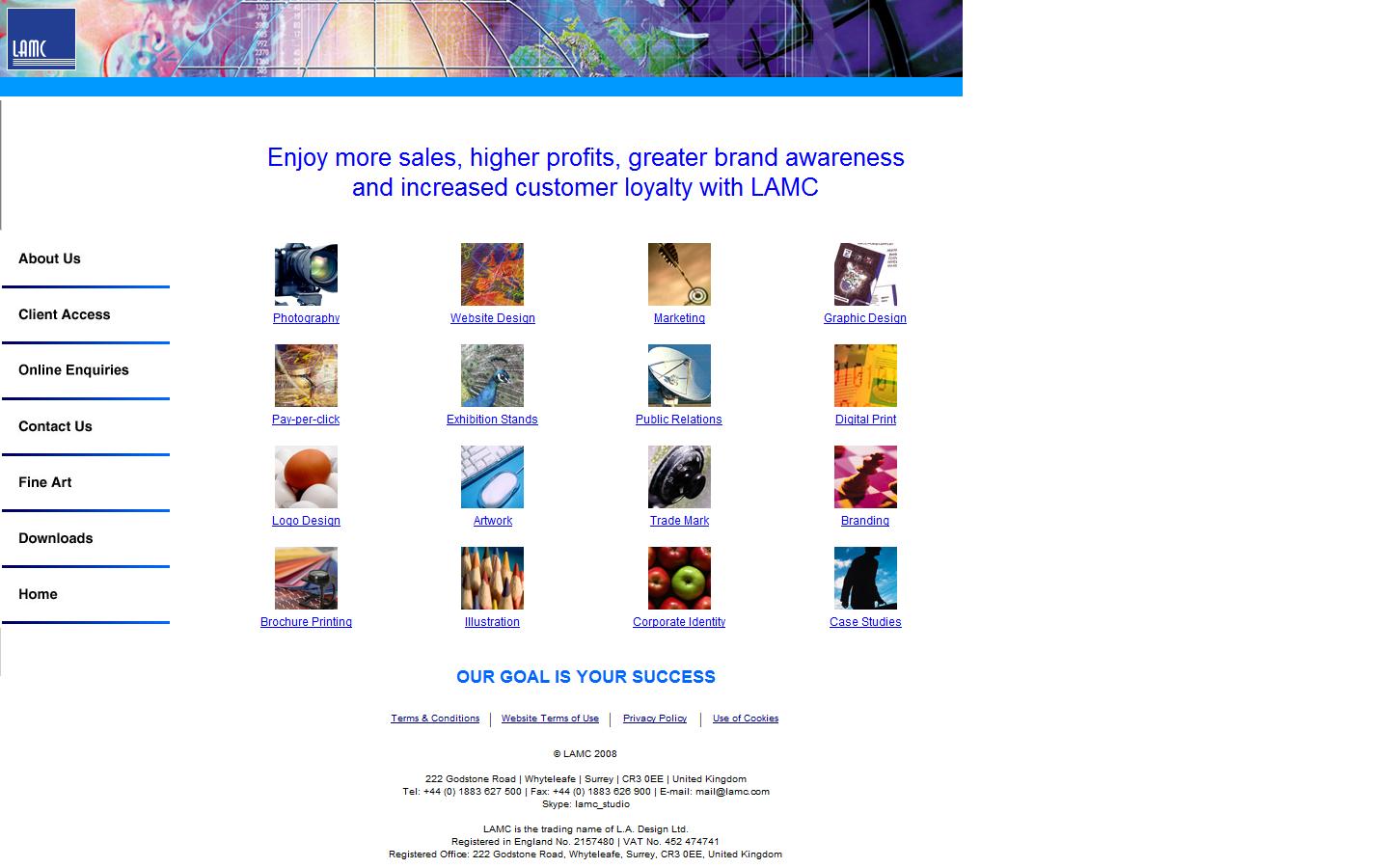 LAMC Marketing Communications Website