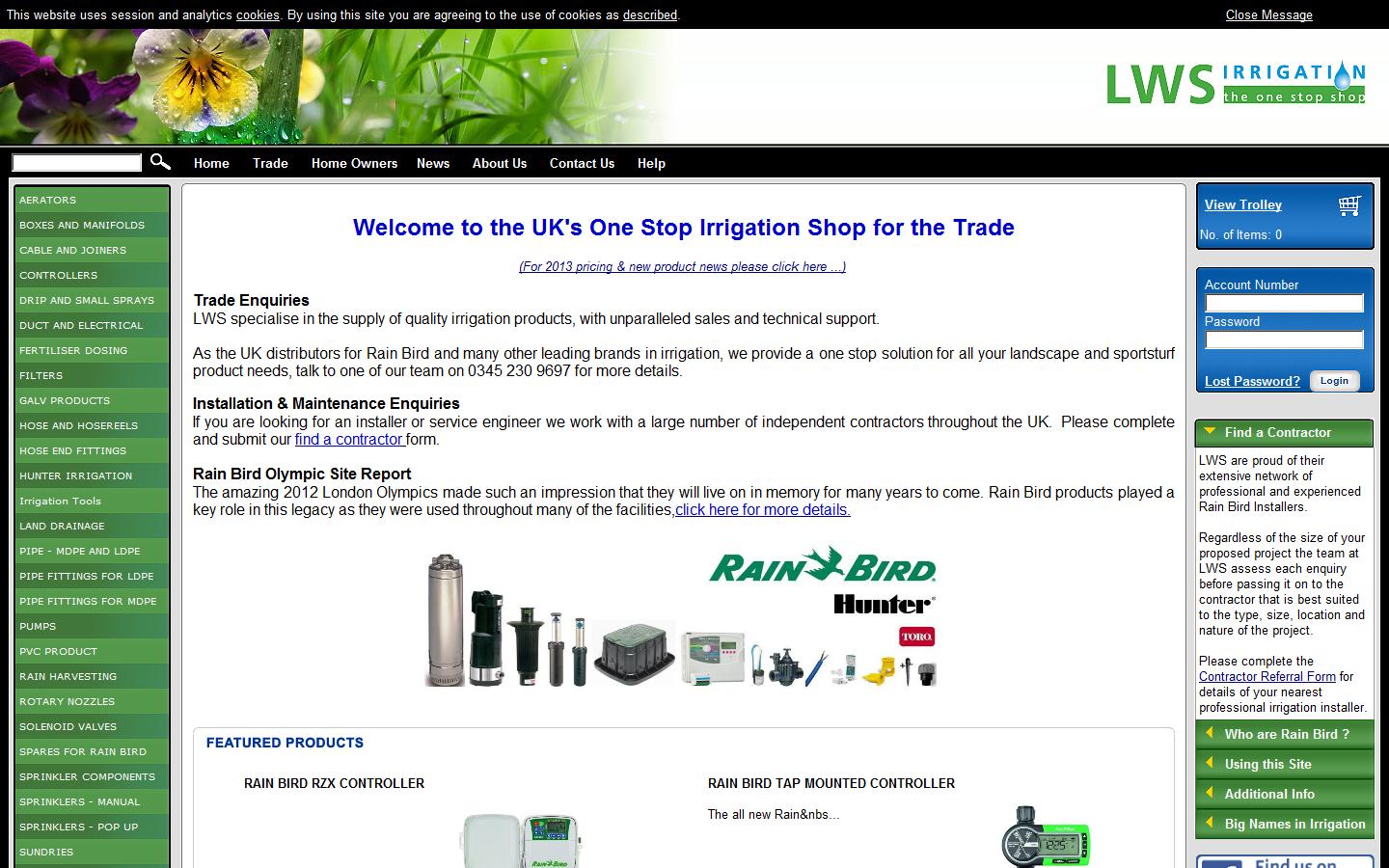 Landscape Watering Systems Ltd Website