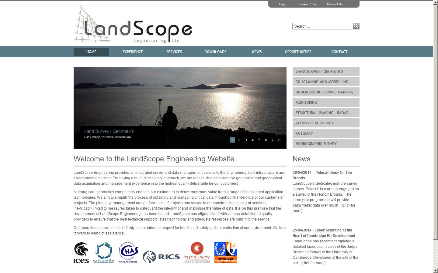 LandScope Engineering Ltd Website