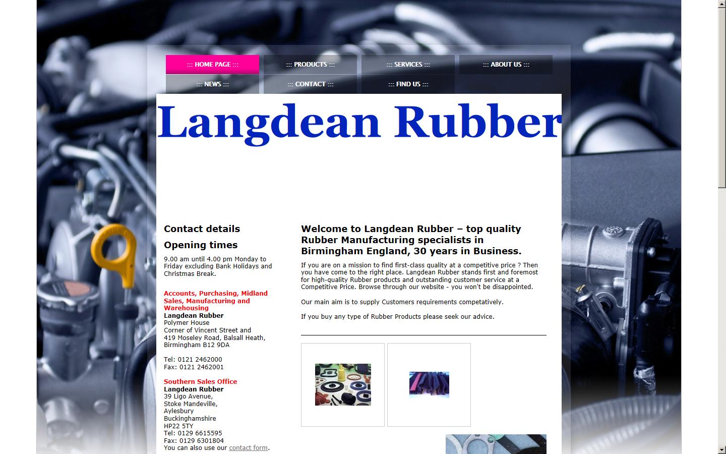 Langdean Rubber Website