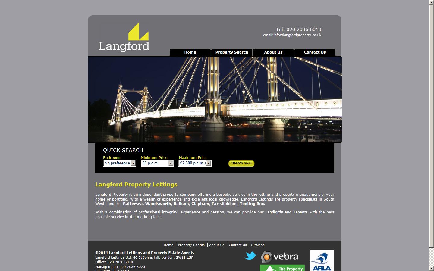 Langford Property Website