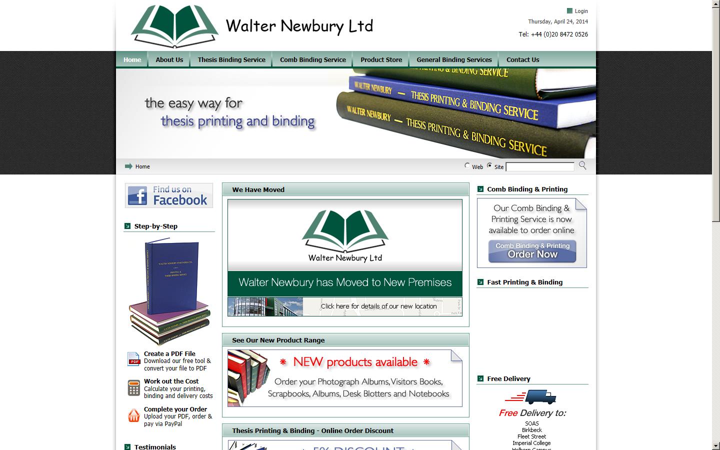 Walter Newbury Partnership Website