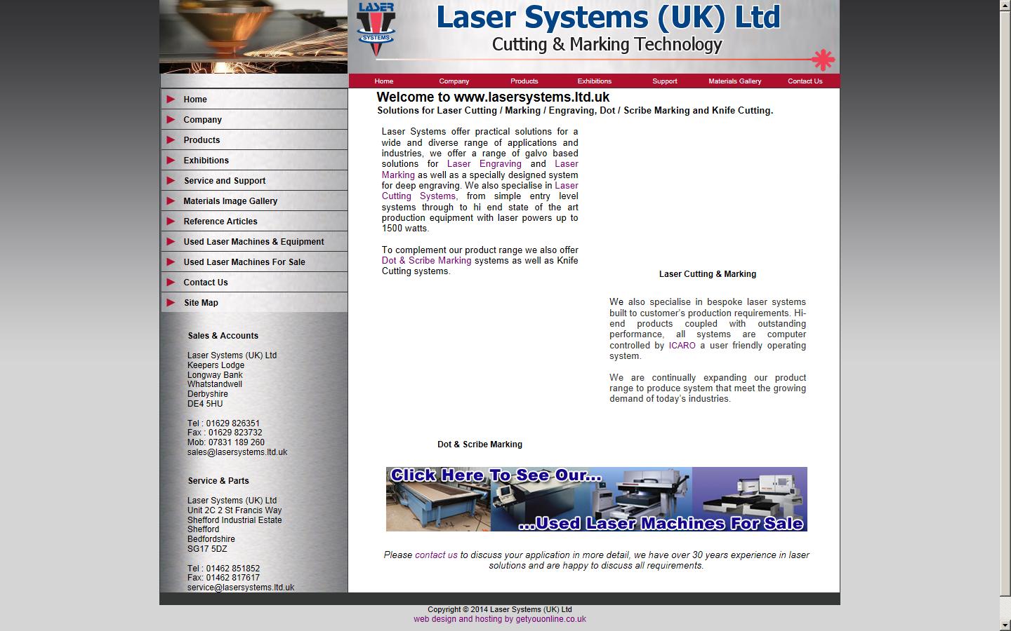 Laser Systems (UK) Ltd Website