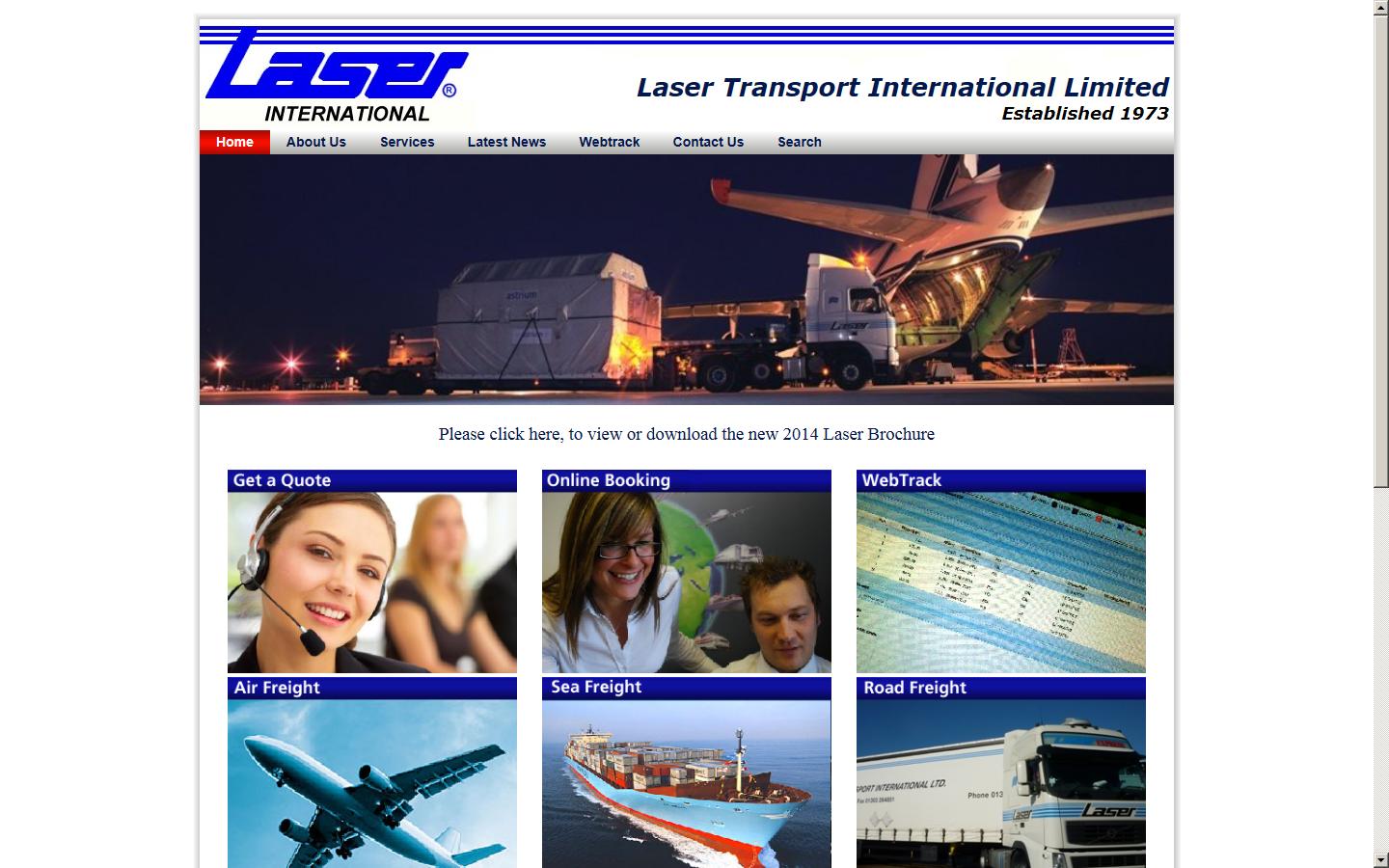 Laser Transport International Ltd Website