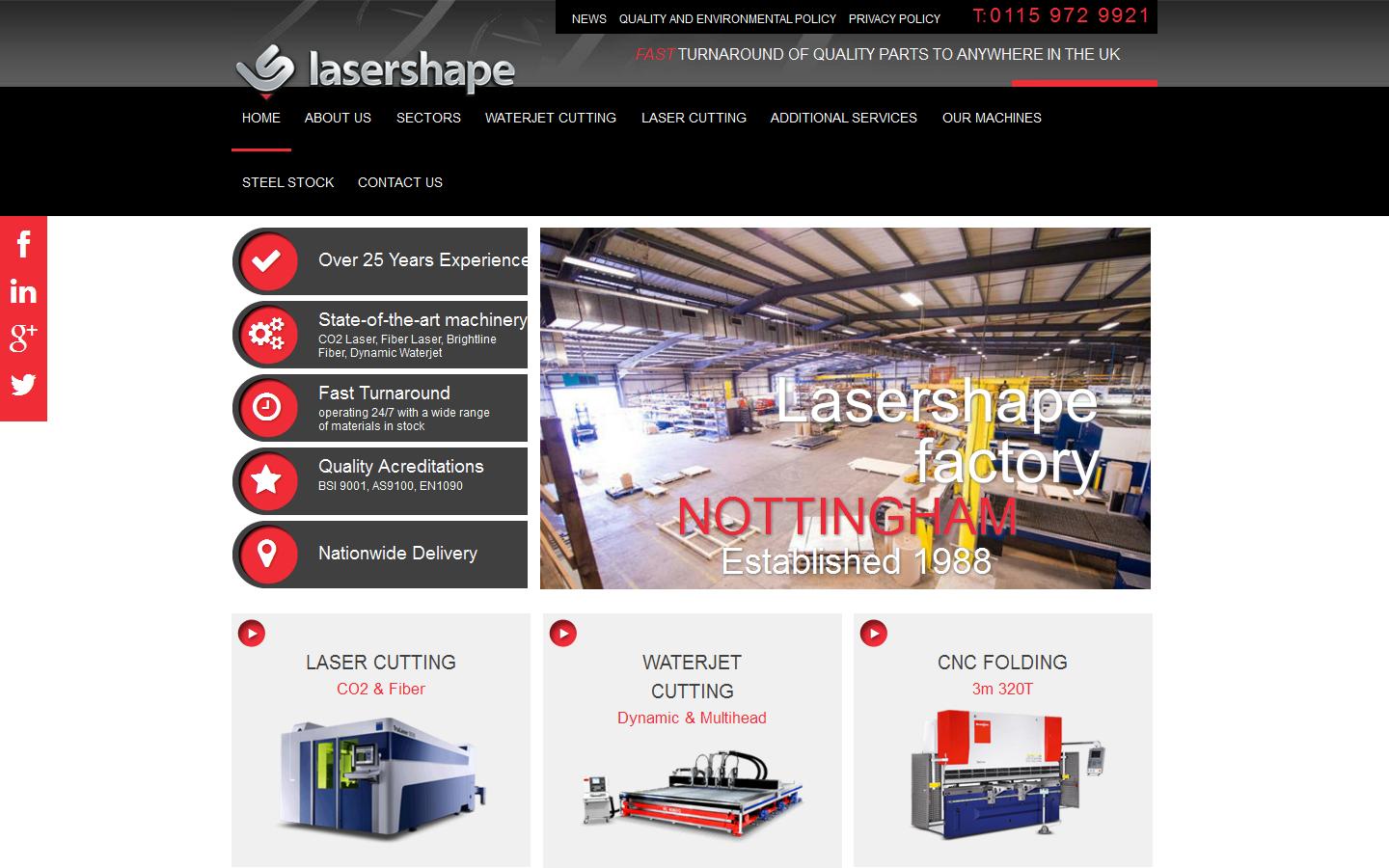 Lasershape Ltd Website