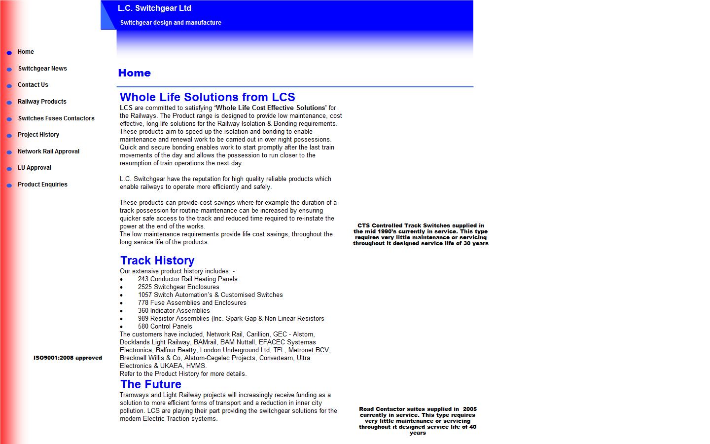 LC Switchgear Ltd Website