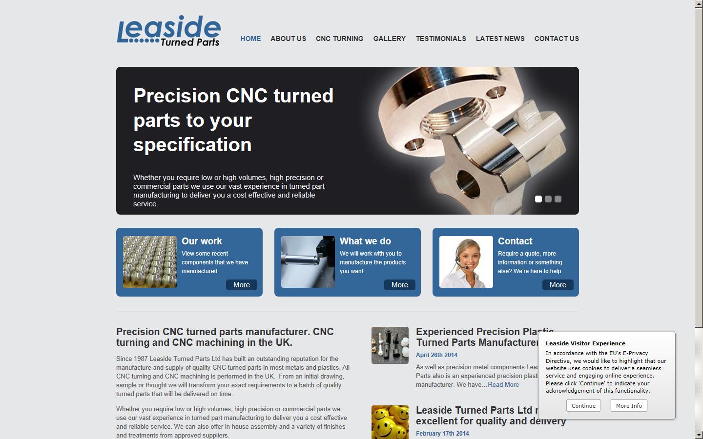 Leaside Turned Parts Ltd Website