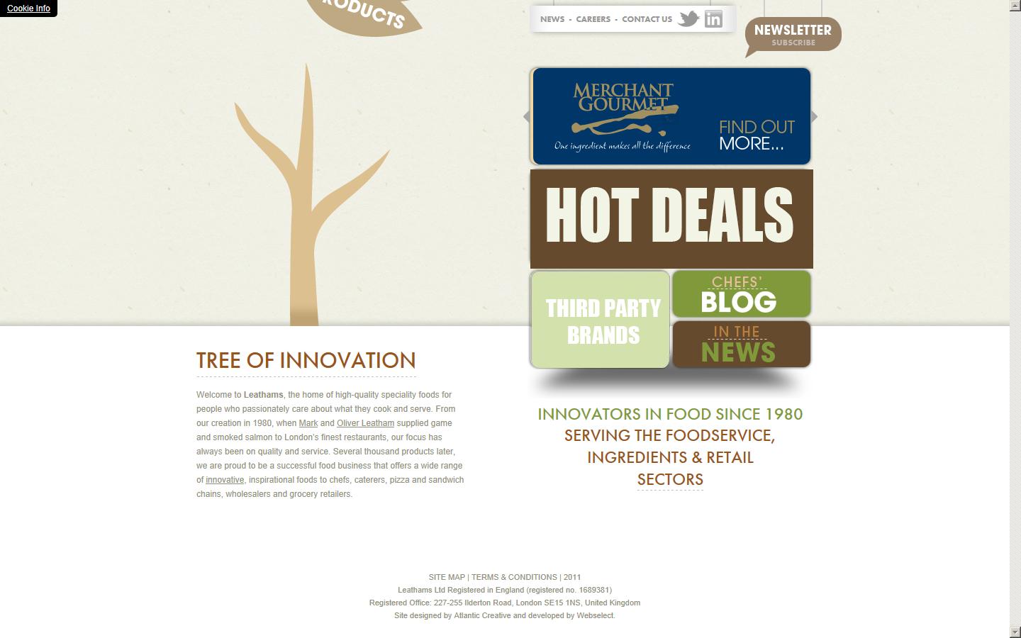 Leathams Ltd Website