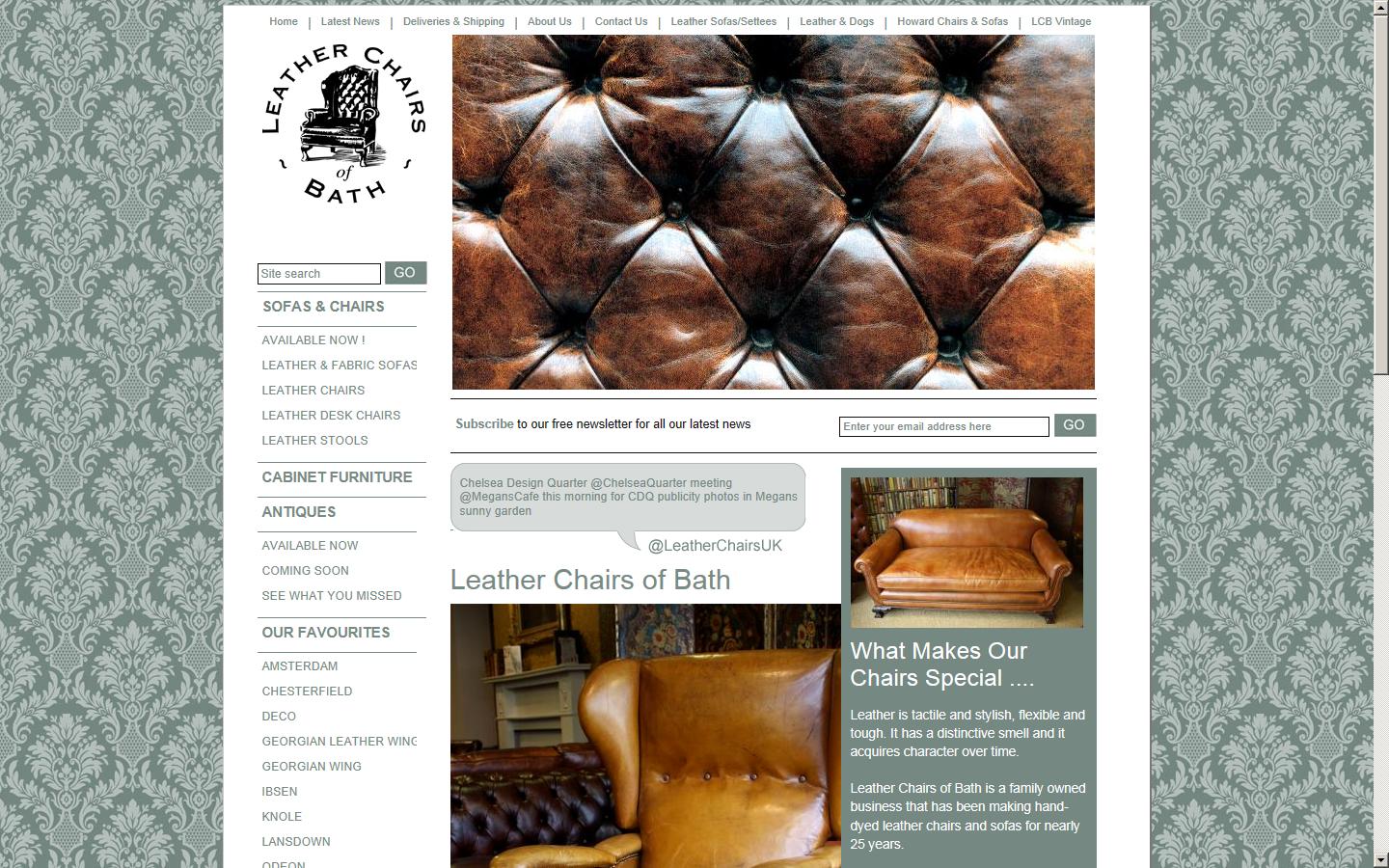 Leather Chairs of Bath Website