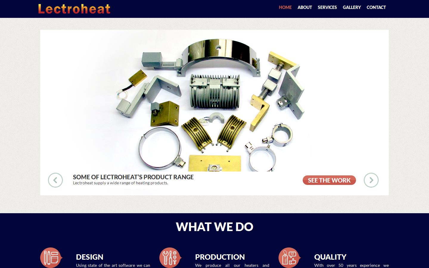 Lectroheat Industrial Heating Ltd Website