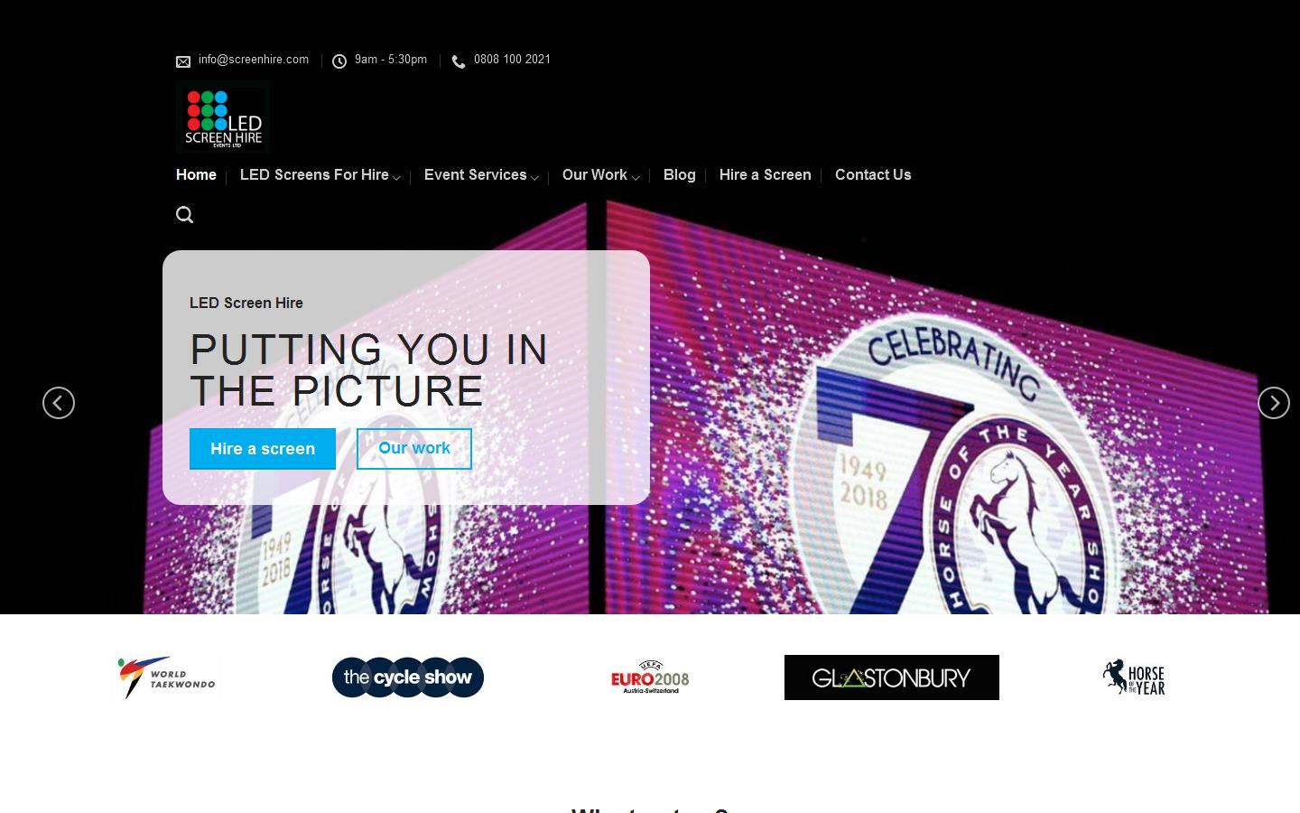 Led Screen Hire Ltd Website