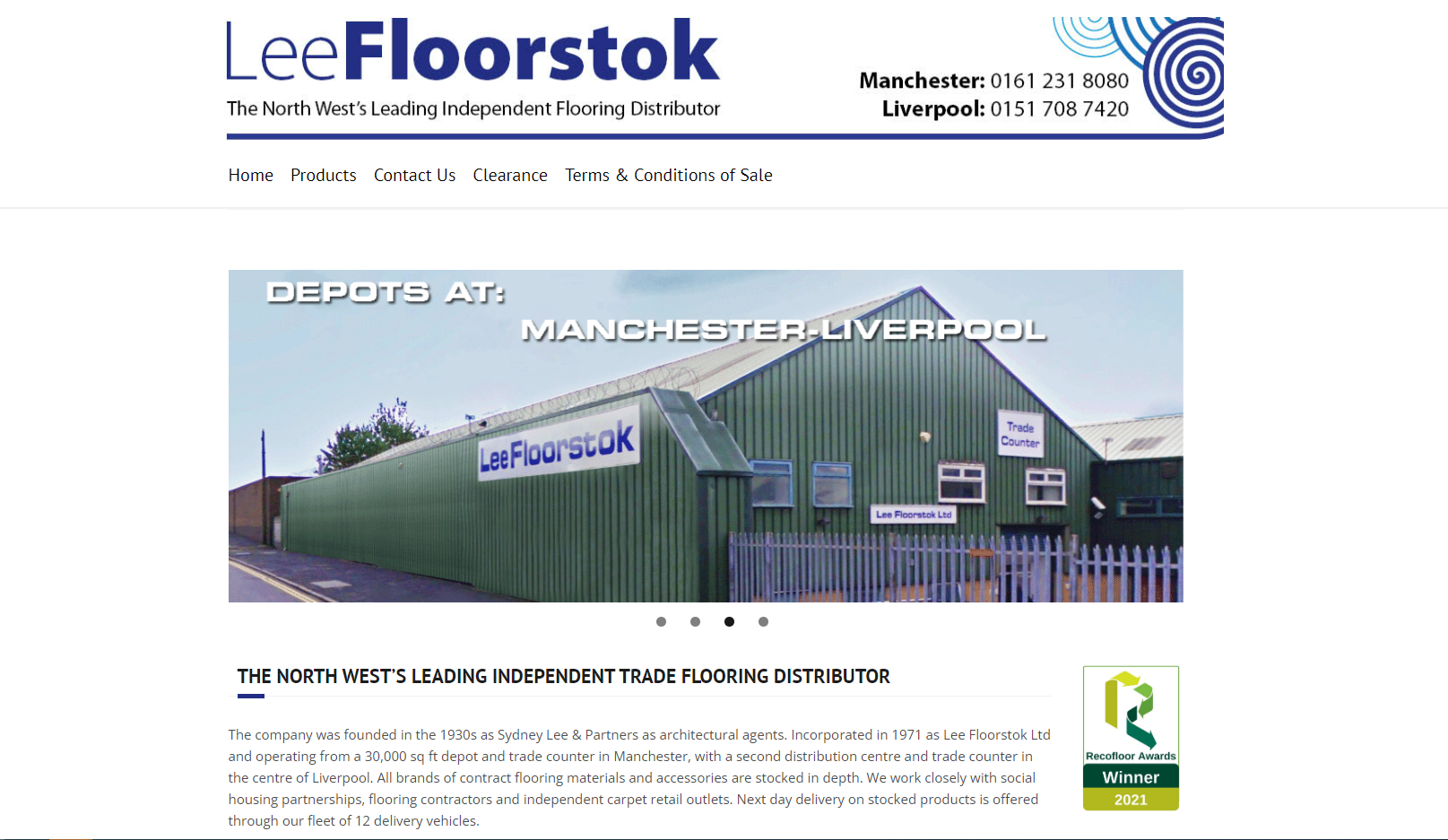 Lee Floorstok Ltd Website