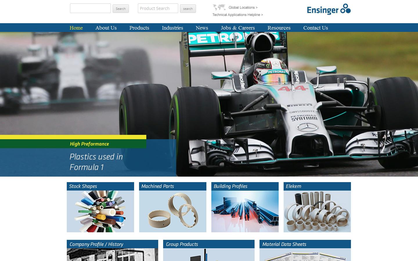 Ensinger Ltd Website