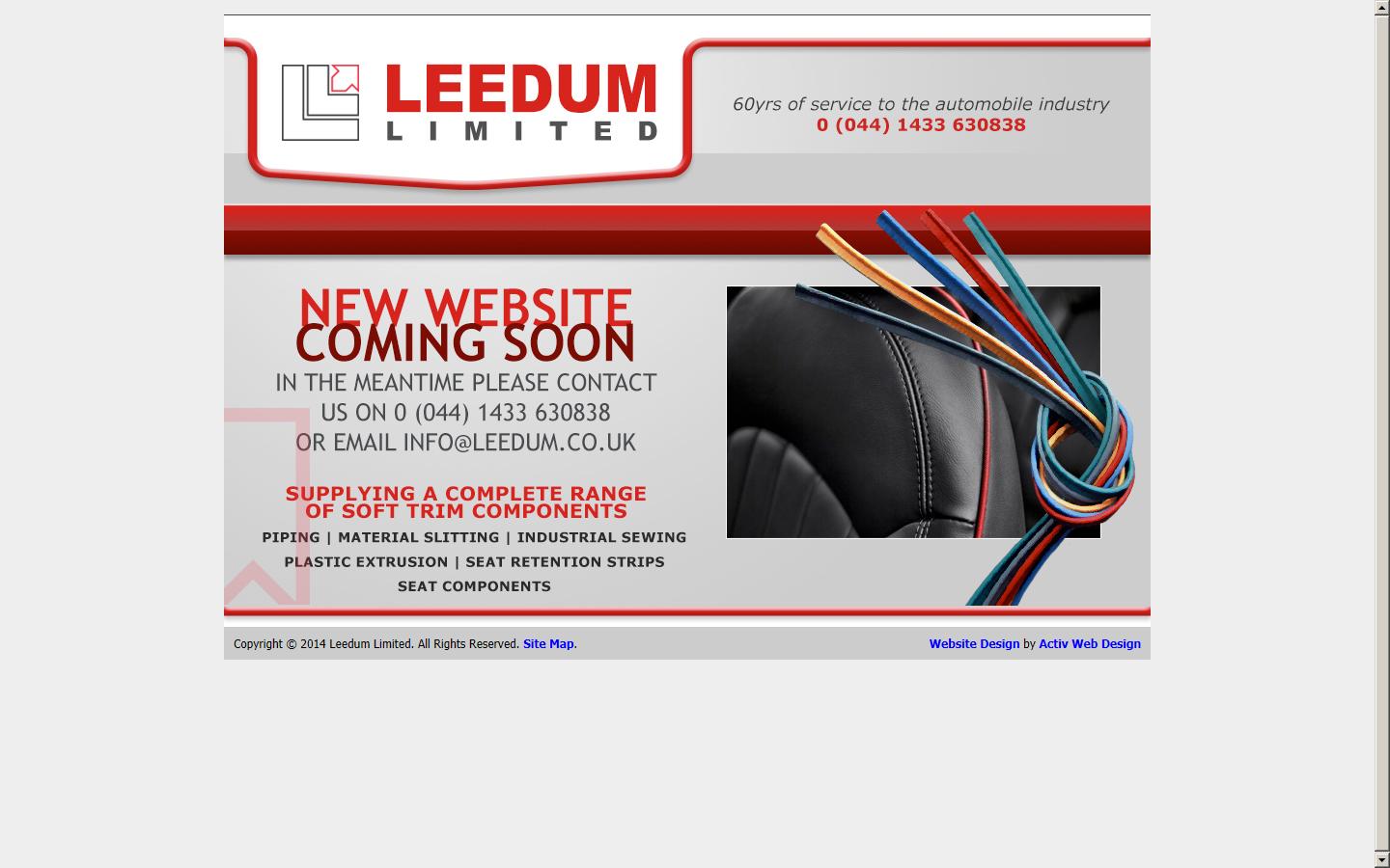 Leedum Ltd - Eyam Website