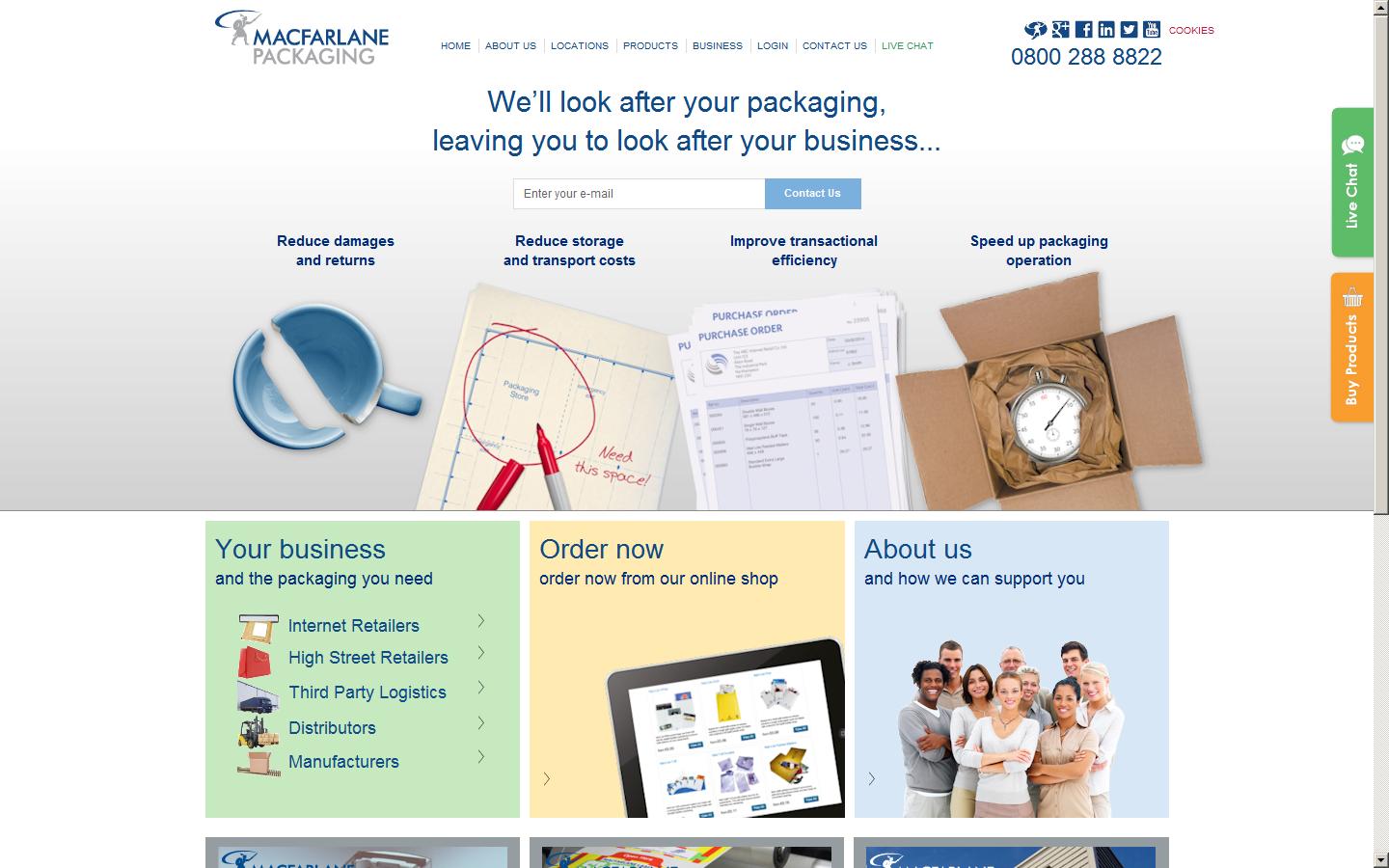 Macfarlane Group UK Ltd Website