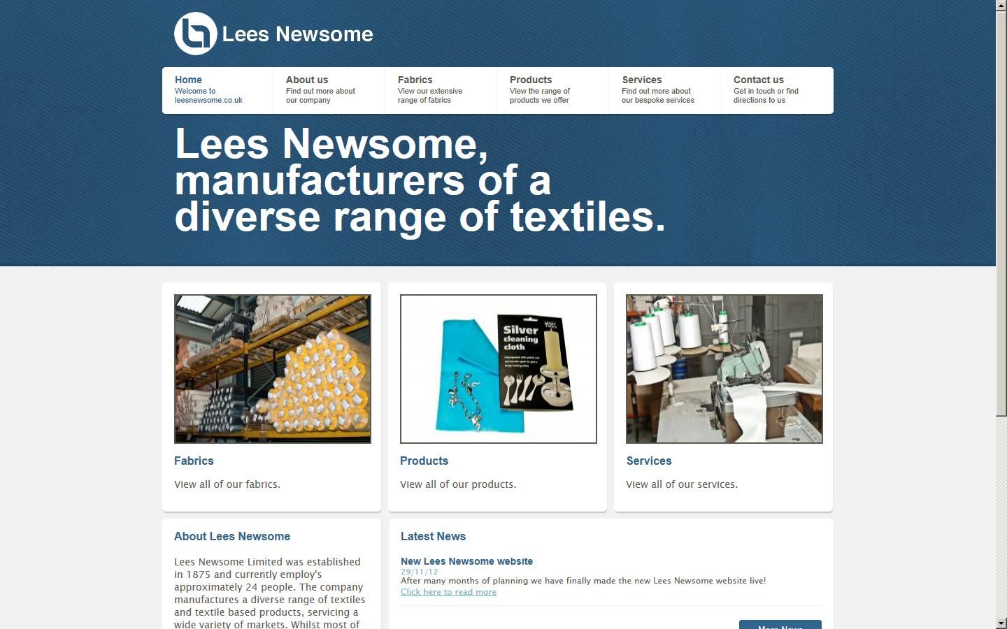 Lees Newsome Ltd Website