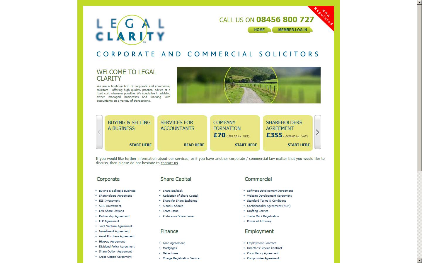 Legal Clarity Ltd Website