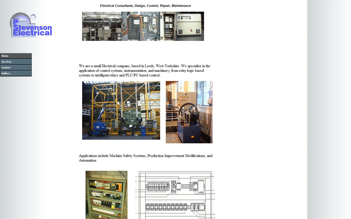 P Stevenson Electrical Website