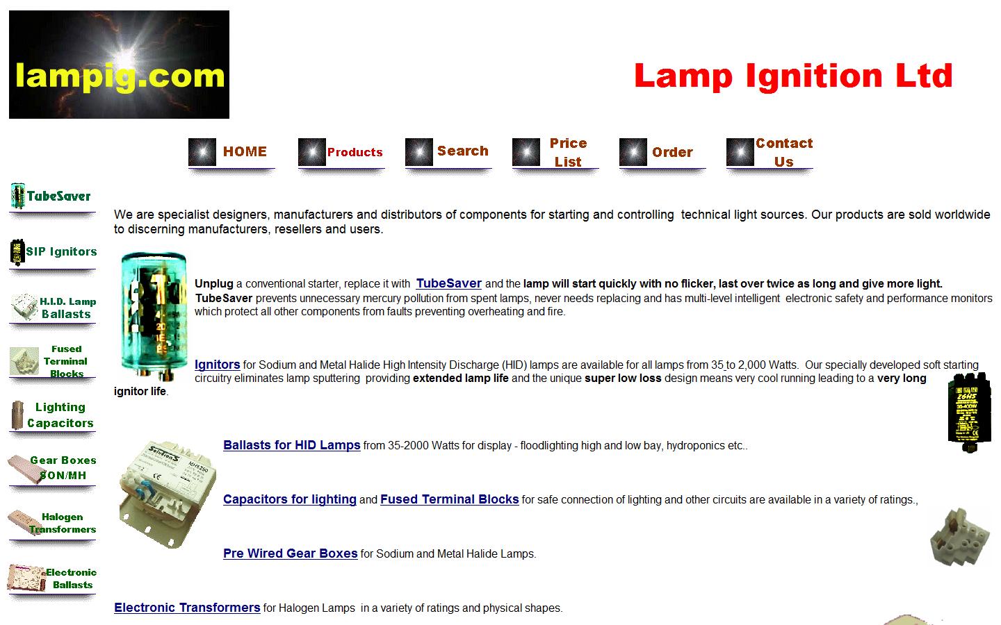 Lamp Ignition Ltd Website
