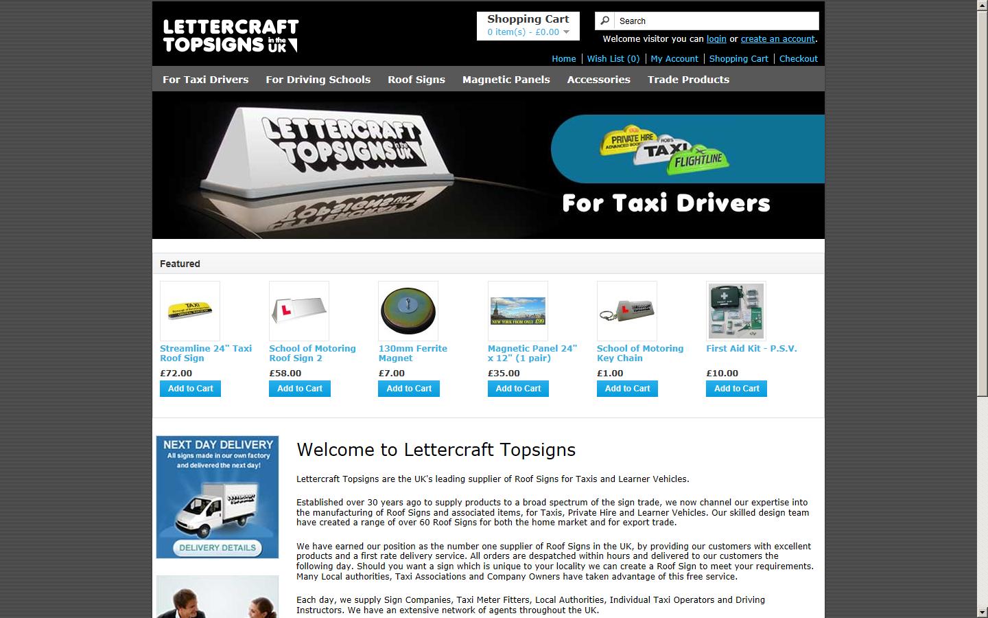 Lettercraft Topsigns Website