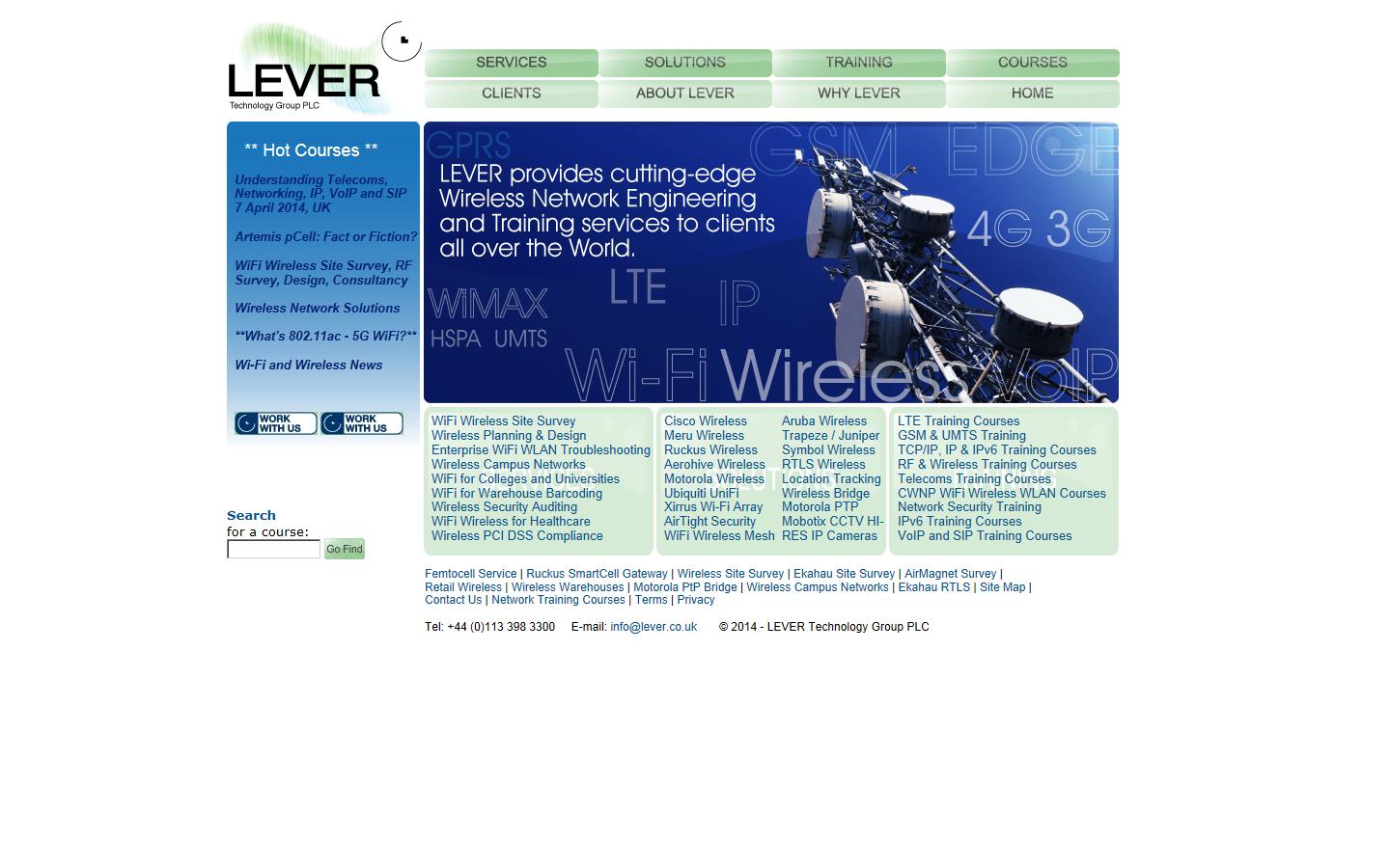 LEVER Technology Group PLC Website