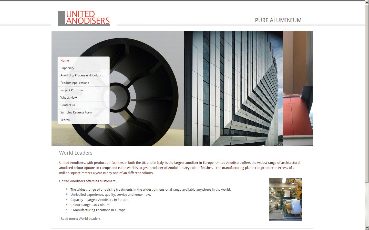 LHT Anodisers Ltd - Uxbridge Website