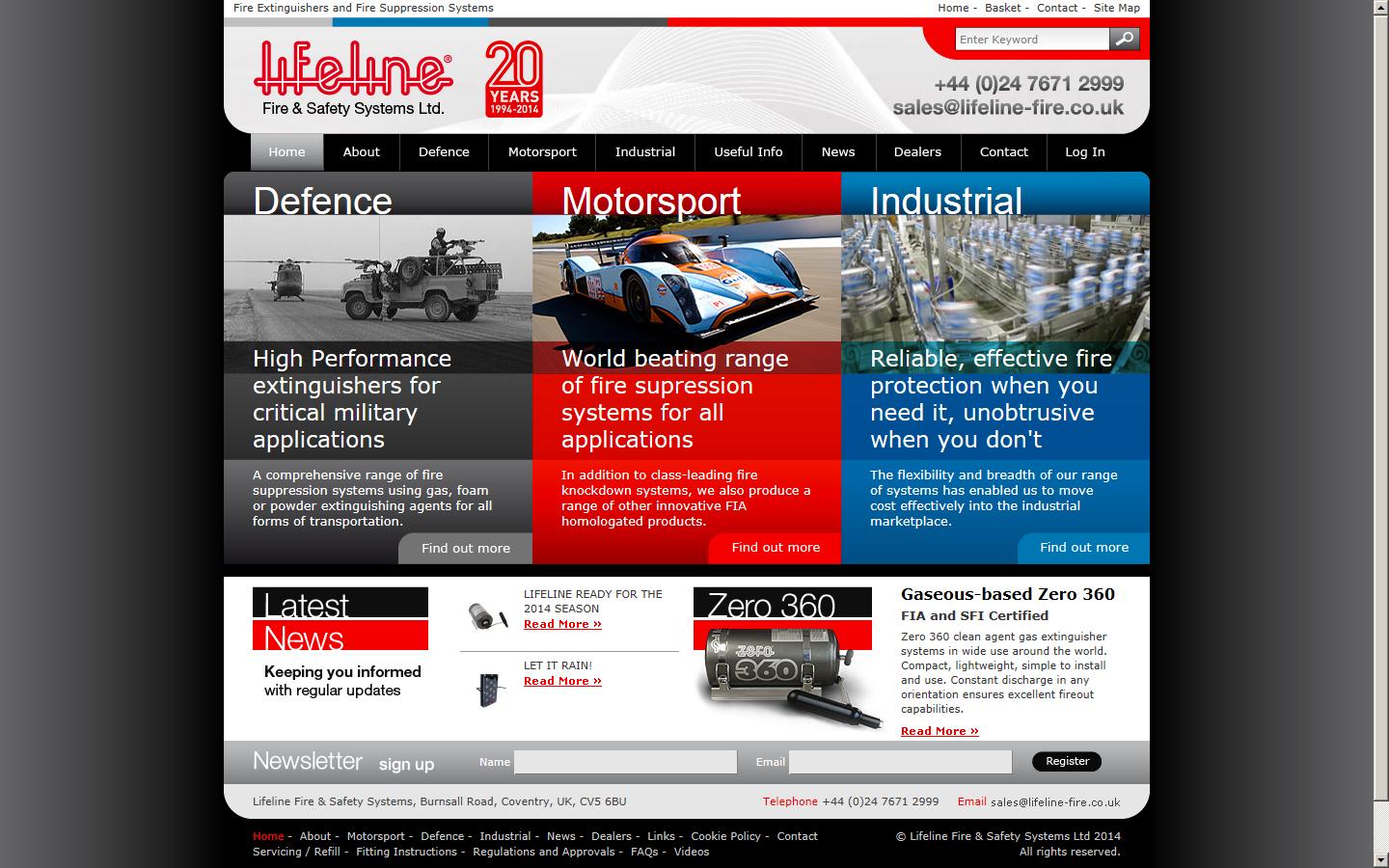 Lifeline Fire & Safety Systems Website