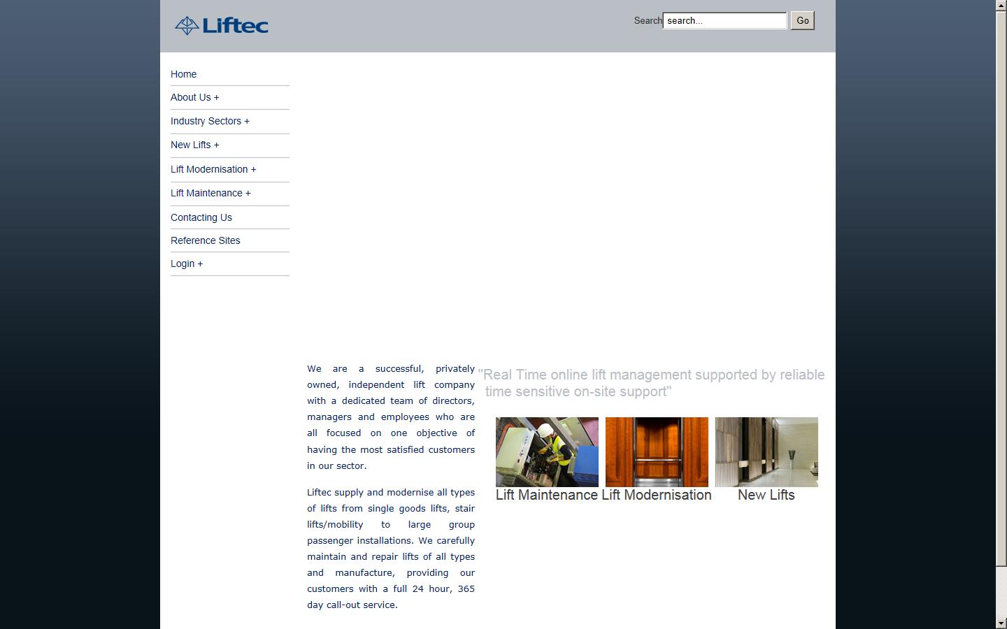 Liftec Lifts Ltd - Dartford Website