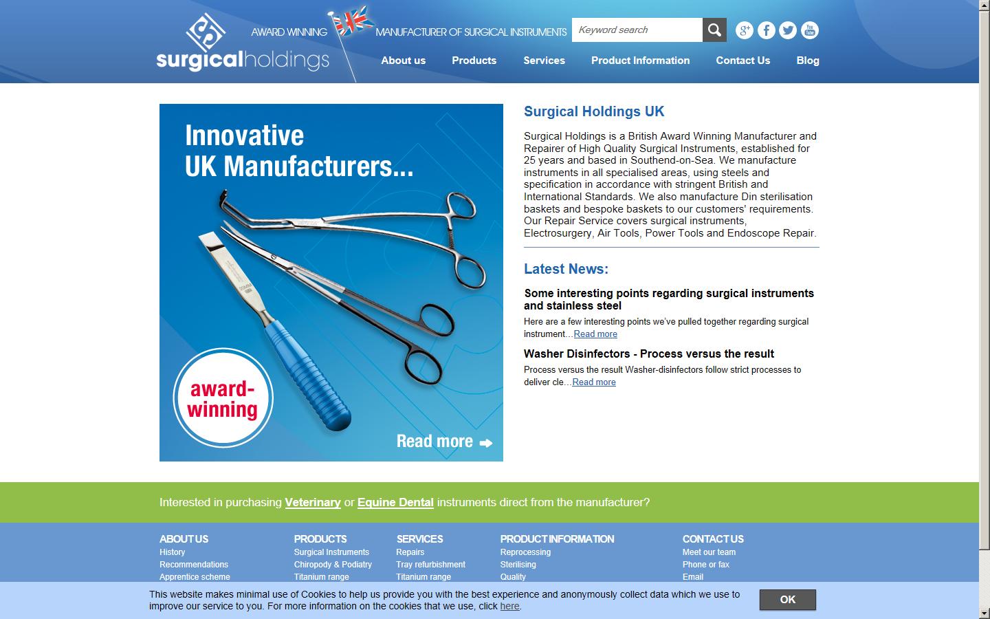 Surgical Holdings Website