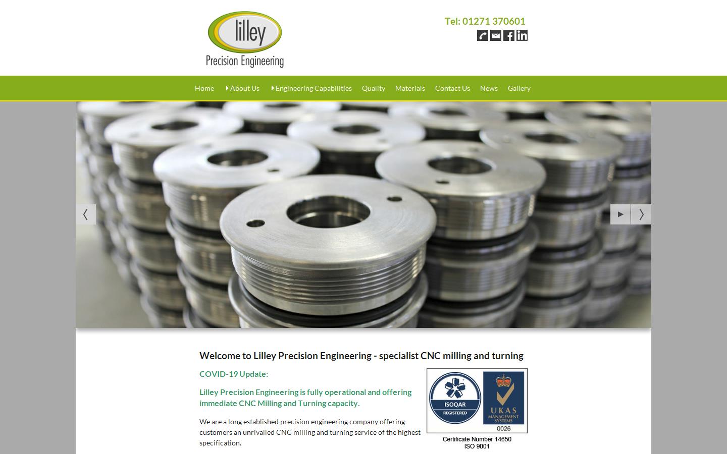 Lilley Precision Engineering Website