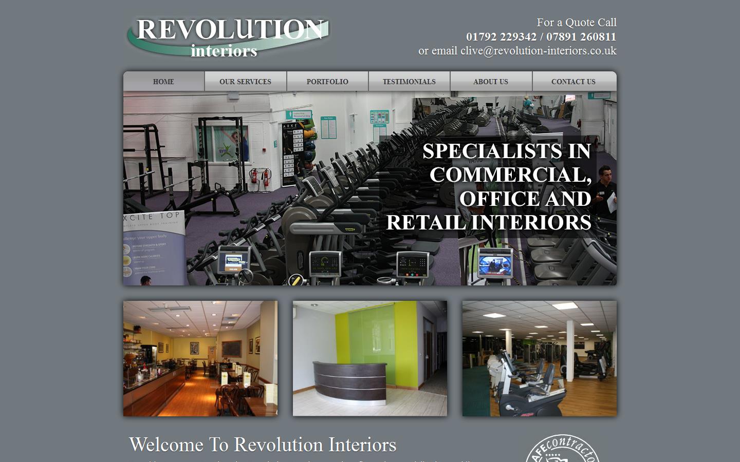 Revolution Interiors Website