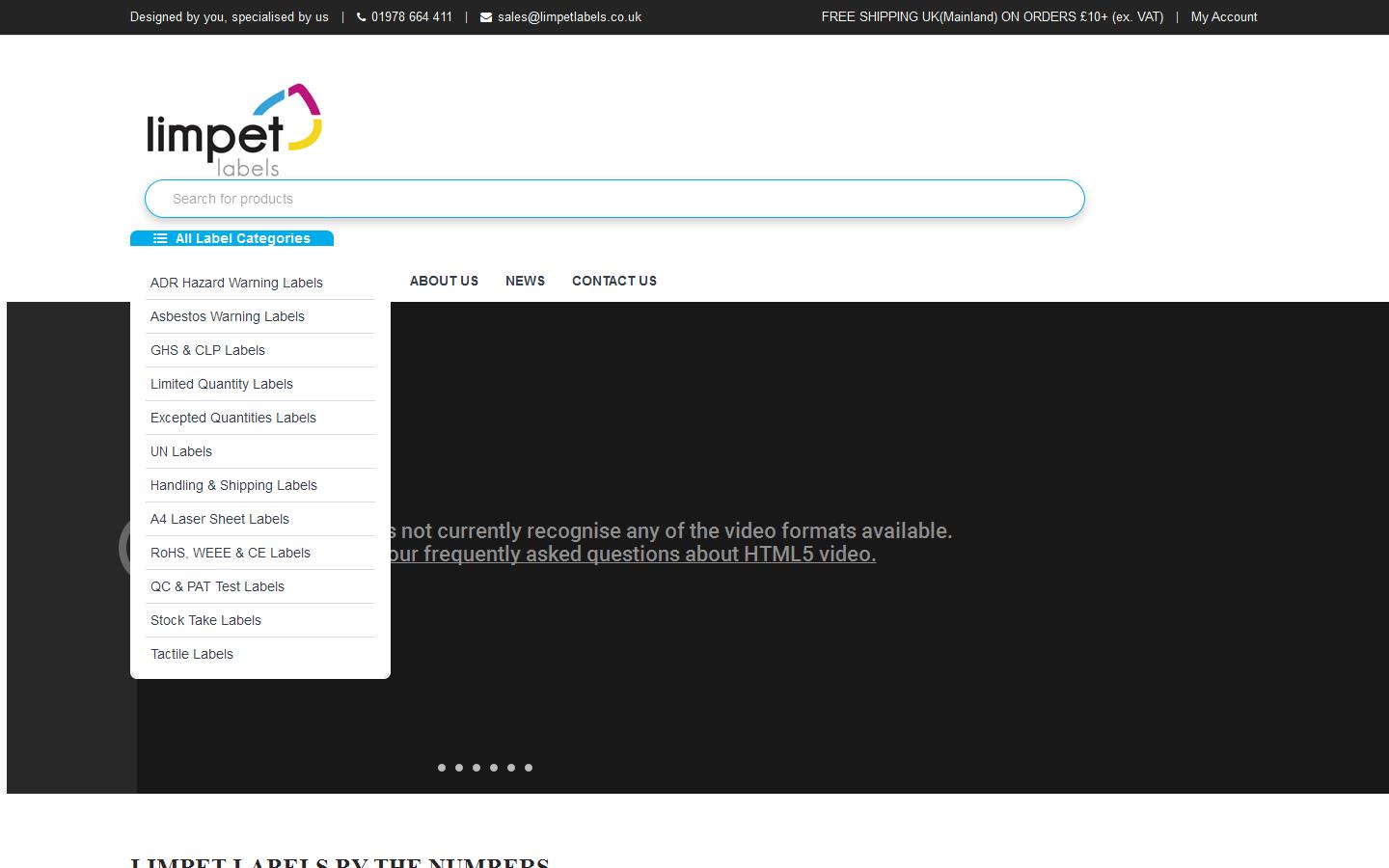 Limpet Labels UK Ltd Website